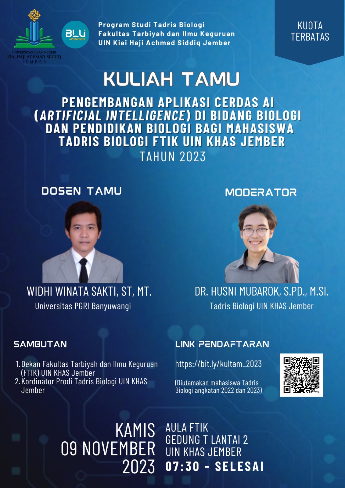 KULIAH TAMU: Pengembangan Aplikasi Cerdas AI (artificial intelligence) di Bidang Biologi dan Pendidikan Biologi